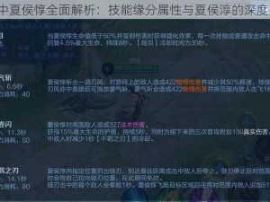 X国中夏侯惇全面解析：技能缘分属性与夏侯淳的深度探讨