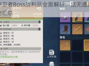 冰原守卫者Boss战利品全面解析：览无遗的珍稀掉落物汇总