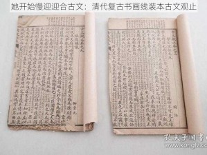 她开始慢迎迎合古文：清代复古书画线装本古文观止