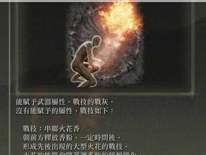 艾尔登法环DLC战灰面火花香获取攻略：全面指南教你如何获取面火花香