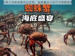 恶果之地蜘蛛蟹挑战攻略：蜘蛛蟹战斗技巧与策略指南