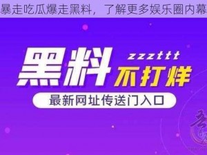 暴走吃瓜爆走黑料，了解更多娱乐圈内幕