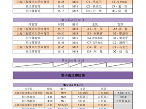 世界姓交大 2024 最新比赛日程，不容错过的精彩赛事