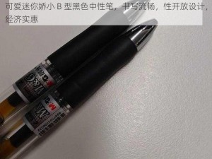 可爱迷你娇小 B 型黑色中性笔，书写流畅，性开放设计，经济实惠