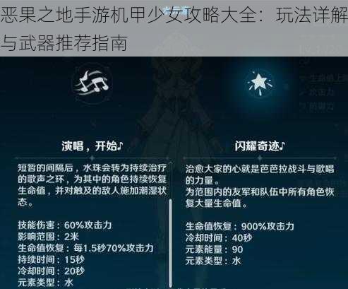 恶果之地手游机甲少女攻略大全：玩法详解与武器推荐指南