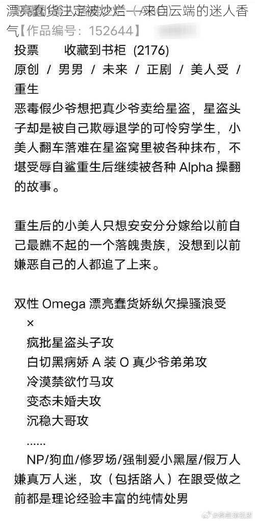 漂亮蠢货注定被炒烂——来自云端的迷人香气