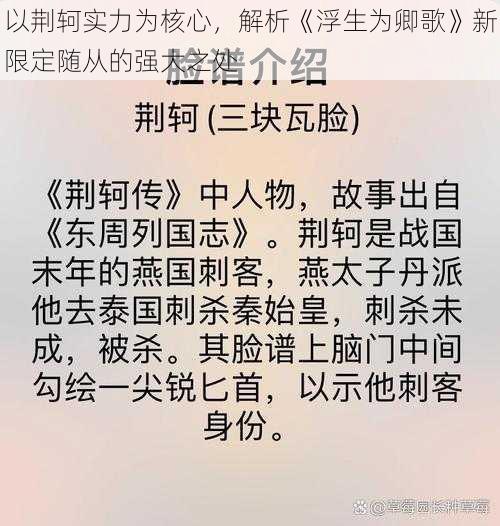 以荆轲实力为核心，解析《浮生为卿歌》新限定随从的强大之处