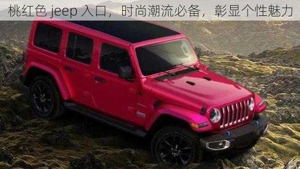 桃红色 jeep 入口，时尚潮流必备，彰显个性魅力