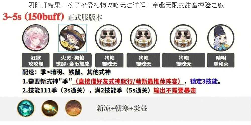 阴阳师糖果：孩子挚爱礼物攻略玩法详解：童趣无限的甜蜜探险之旅