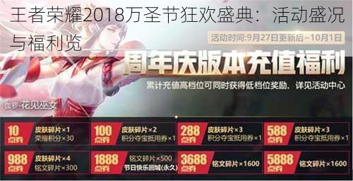 王者荣耀2018万圣节狂欢盛典：活动盛况与福利览