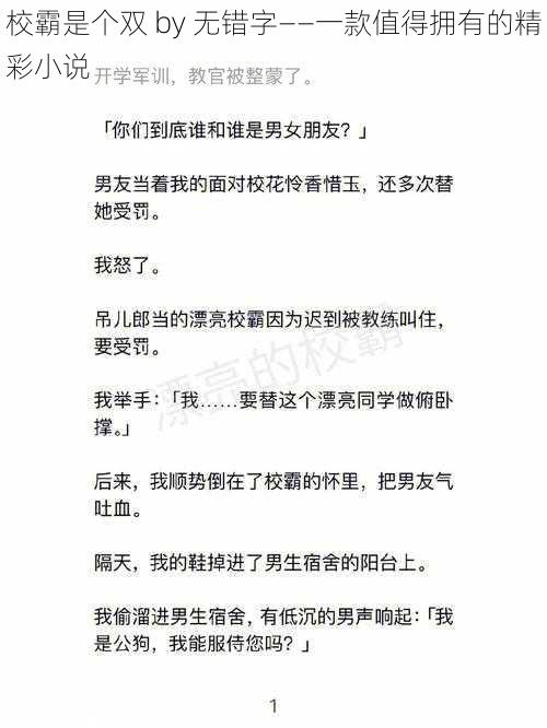 校霸是个双 by 无错字——一款值得拥有的精彩小说