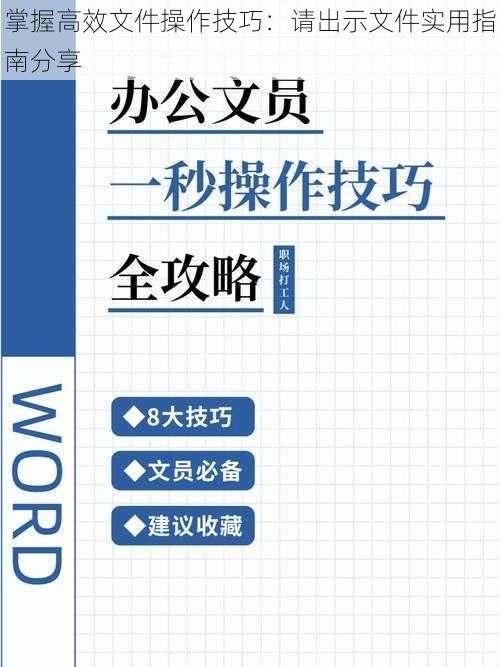 掌握高效文件操作技巧：请出示文件实用指南分享