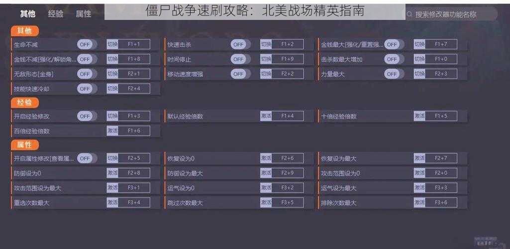 僵尸战争速刷攻略：北美战场精英指南