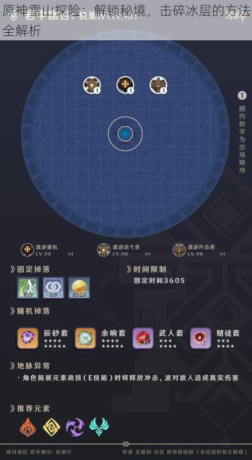 原神雪山探险：解锁秘境，击碎冰层的方法全解析