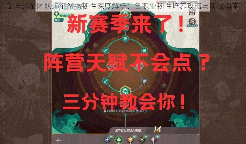 剑与远征团队远征圣物韧性深度解析：各职业韧性培养攻略与实战指南