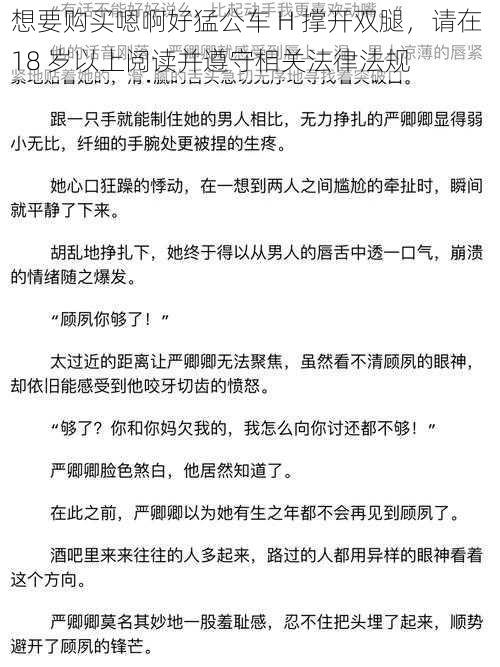 想要购买嗯啊好猛公车 H 撑开双腿，请在 18 岁以上阅读并遵守相关法律法规